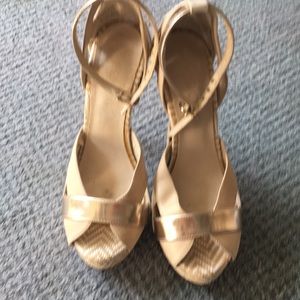 Aldo size 7 open toe heels